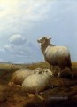 Schaf auf der Weide Bauernhof Tiere Schaf Thomas Sidney Cooper